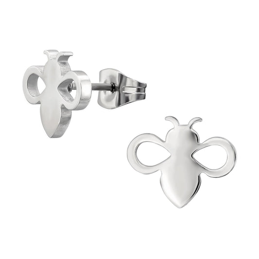Children's bee earrings made of surgical steel