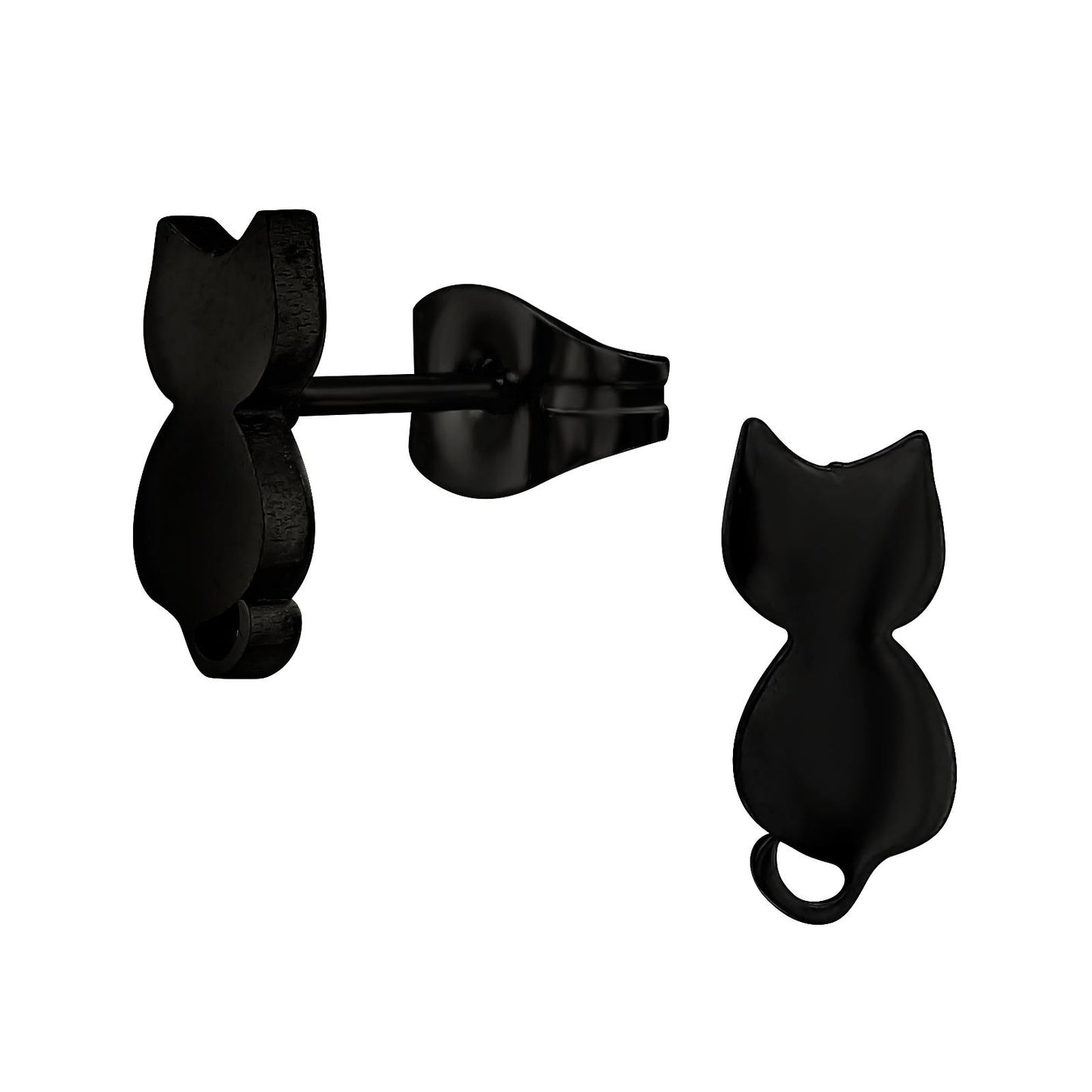 Mädchen Ohrringe Katze aus Chirurgenstahl