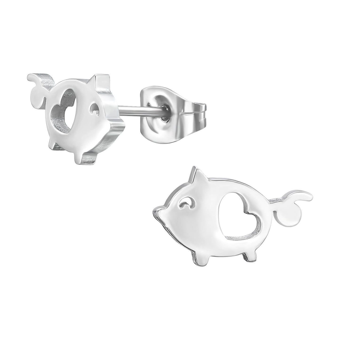 Kinder Ohrringe Schwein aus Chirurgenstahl