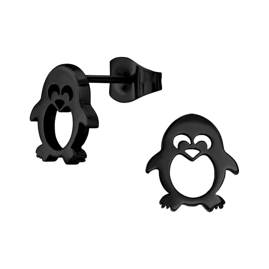 Kinder Ohrringe Pinguin aus Chirurgenstahl