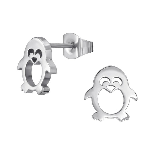 Kinder Ohrringe Pinguin aus Chirurgenstahl
