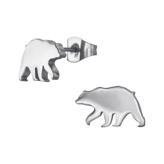 Kinder Ohrringe Eisbär aus Chirurgenstahl