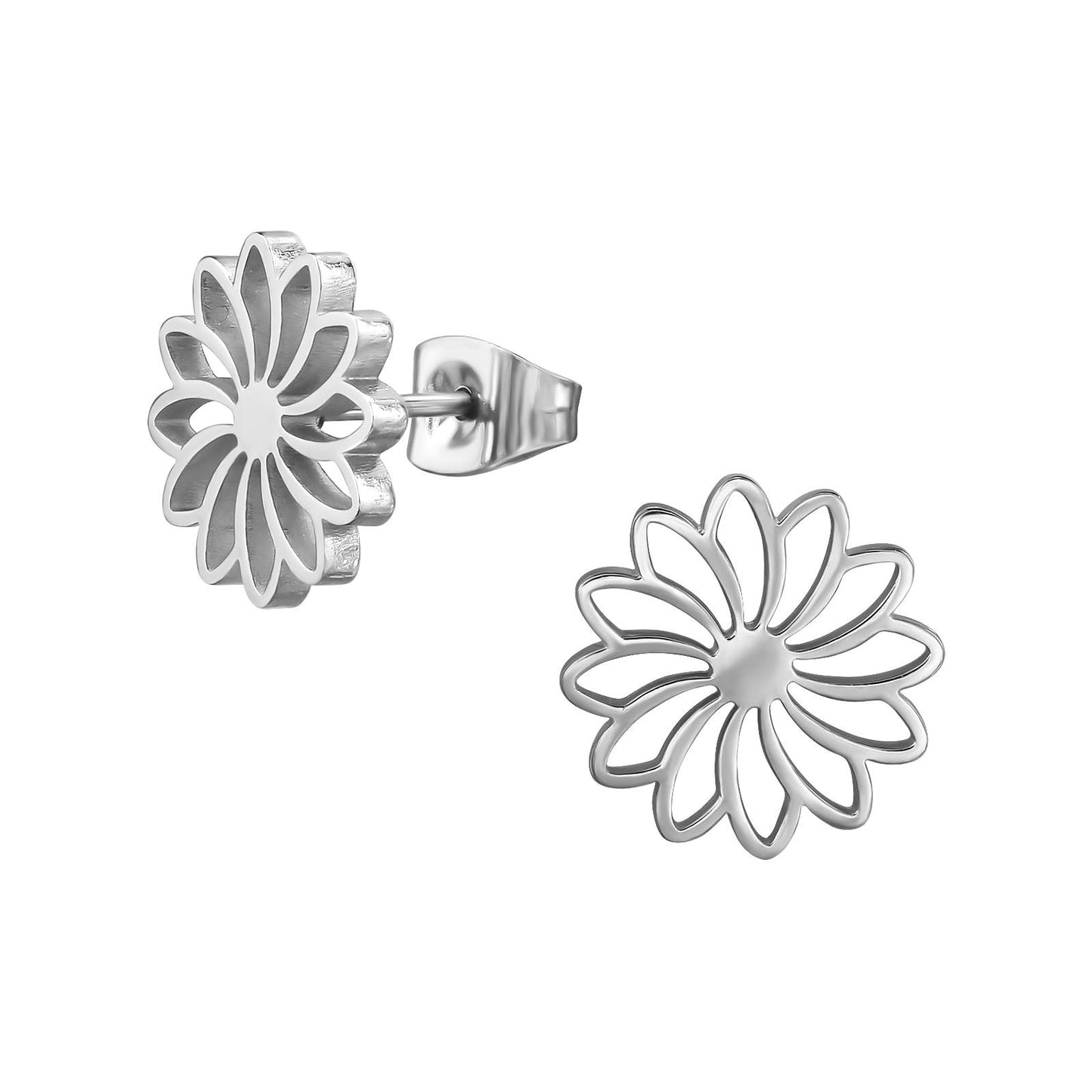 Mädchen Ohrringe Blume aus Chirurgenstahl
