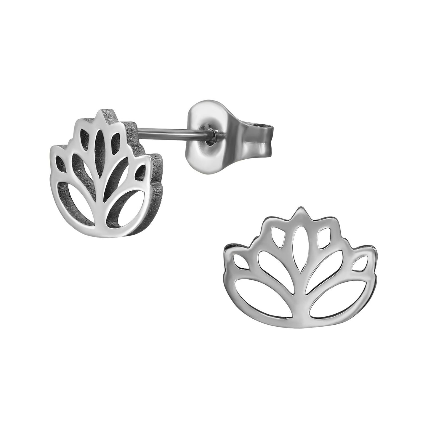 Kinder Ohrringe Lotus aus Chirurgenstahl