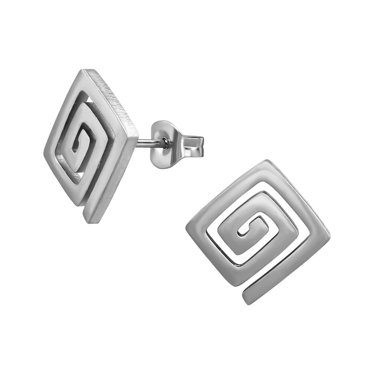Kinder Ohrringe Quadrat aus Chirurgenstahl