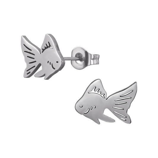 Kinder Ohrringe Fisch aus Chirurgenstahl