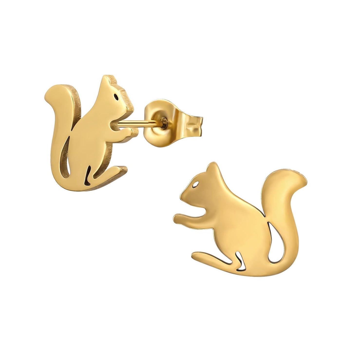 Kinder Ohrringe Eichhörnchen aus Chirurgenstahl