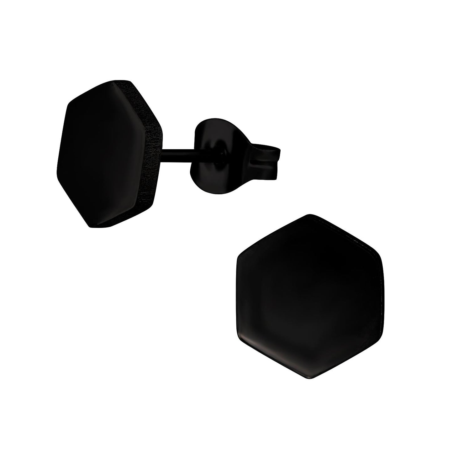Kinder Ohrringe Hexagon aus Chirurgenstahl