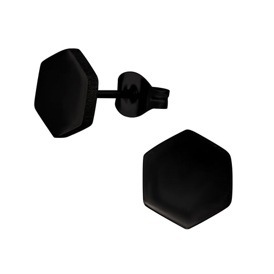 Kinder Ohrringe Hexagon aus Chirurgenstahl