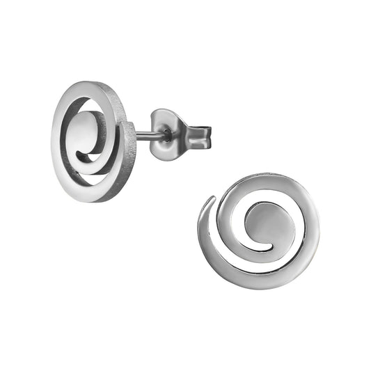 Kinder Ohrringe Spirale aus Chirurgenstahl