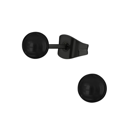 Children's ball earrings made of surgical steel