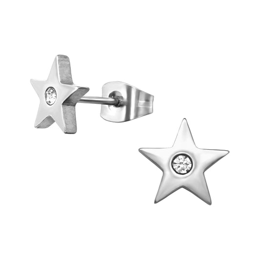 Mädchen Ohrringe Stern aus Chirurgenstahl