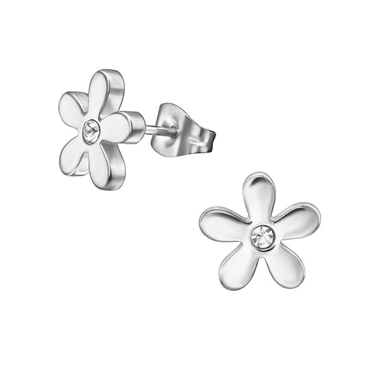 Mädchen Ohrringe Blume aus Chirurgenstahl
