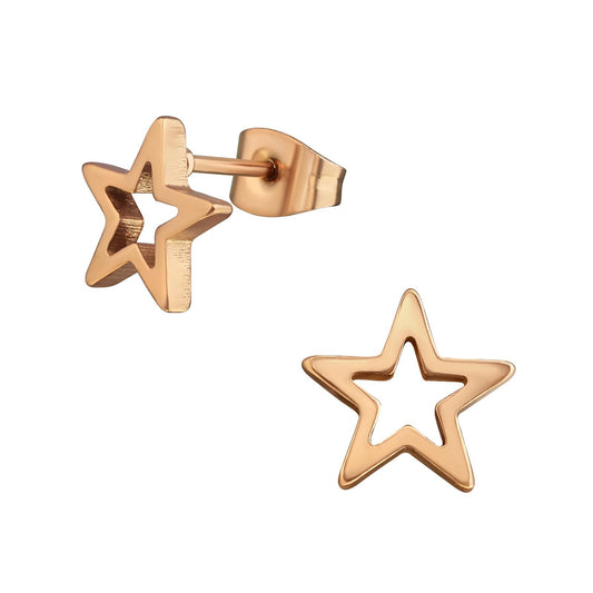 Mädchen Ohrringe Stern aus Chirurgenstahl