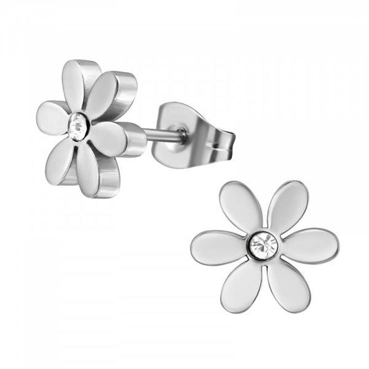 Mädchen Ohrringe Blume aus Chirurgenstahl