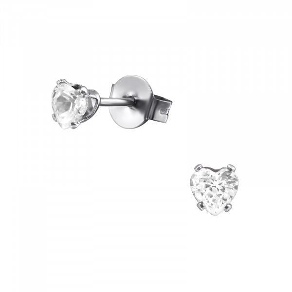 Mädchen Ohrringe Herz aus Chirurgenstahl