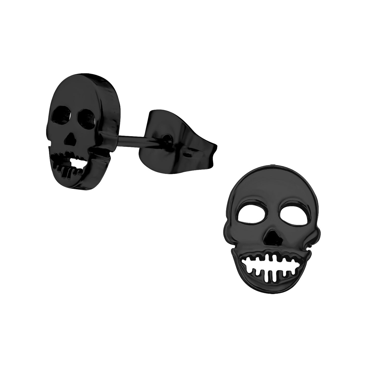 Children's skull earrings made of surgical steel