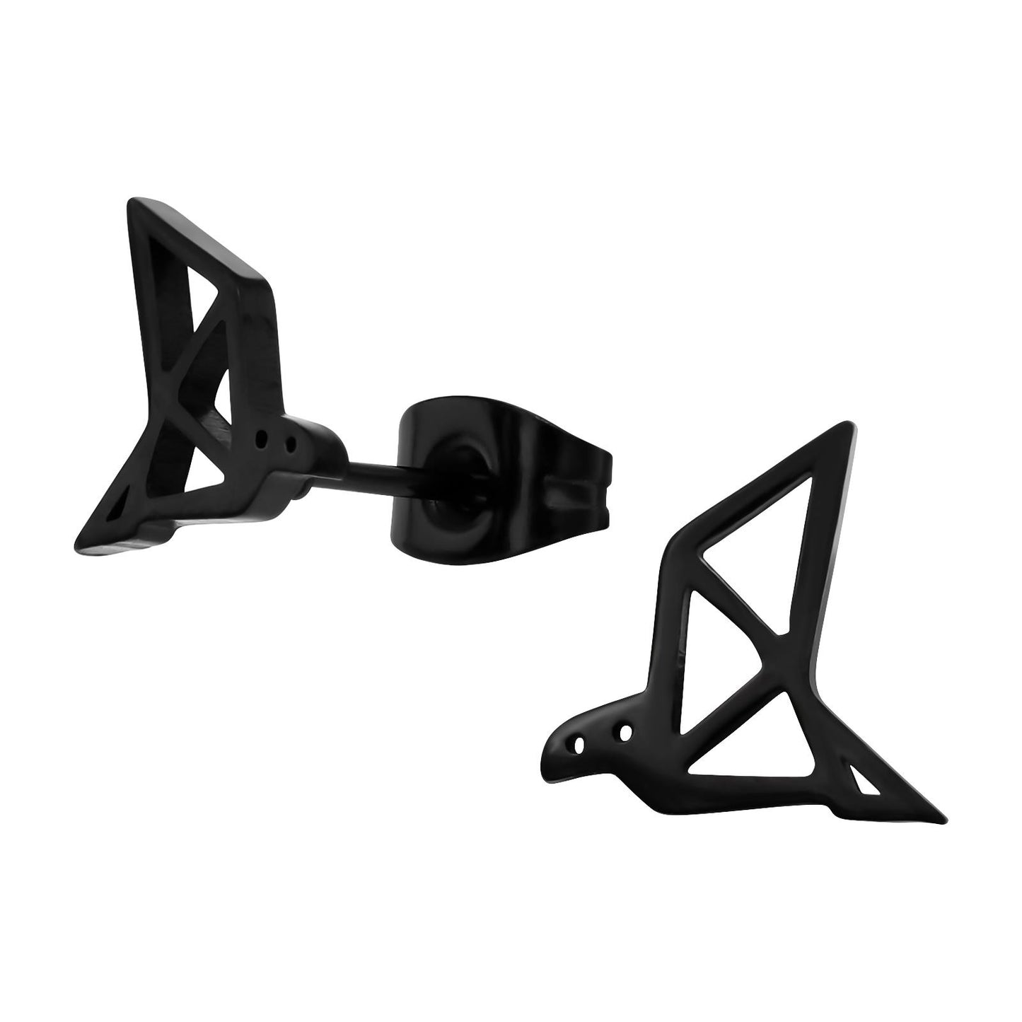 Kinder Ohrringe Origami Vogel aus Chirurgenstahl