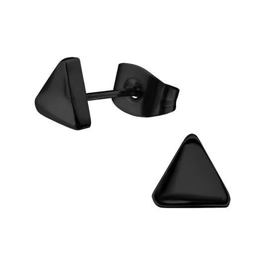 Children's triangle earrings made of surgical steel
