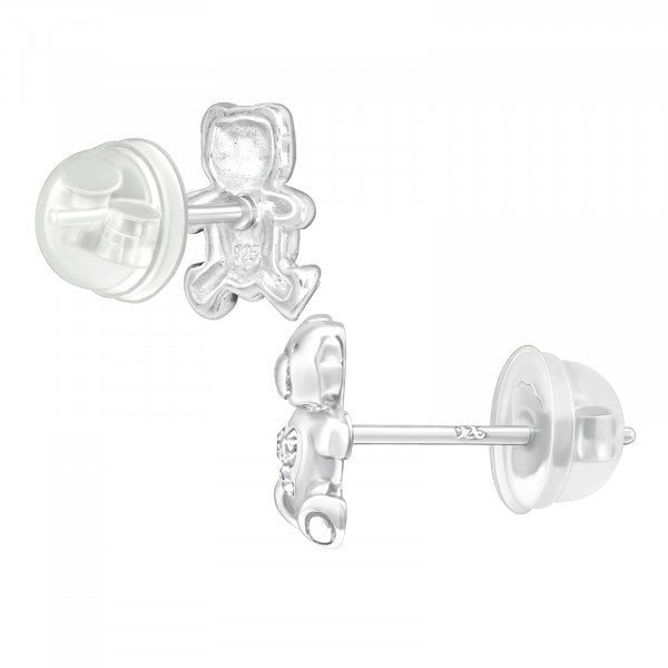Kinder Ohrringe Teddybär aus 925 Silber